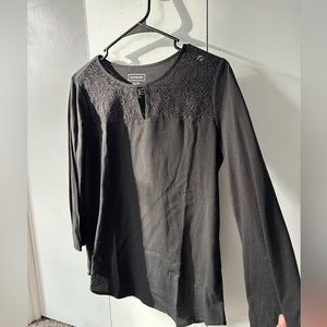 Van Heusen Black Detailed top